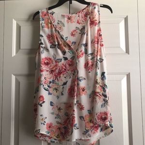 Candies Flowered Sleeveless Top